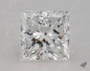 1.00 Carat E-SI2 Good Cut Princess Diamond 