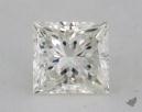0.58 Carat J-VS1 Very Good Cut Princess Diamond 