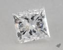 0.50 Carat D-SI2 Very Good Cut Princess Diamond 