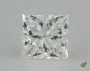 0.57 Carat H-VVS1 Ideal Cut Princess Diamond 