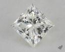 0.53 Carat I-SI1 Ideal Cut Princess Diamond 