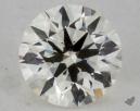0.37 Carat I-VVS1 Ideal Cut Round Diamond 