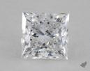 0.71 Carat D-SI2 Ideal Cut Princess Diamond 