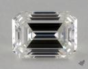1.06 Carat H-IF Very Good Cut Emerald Diamond 