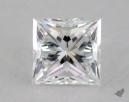 0.91 Carat E-VVS1 Very Good Cut Princess Diamond 