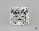 0.53 Carat I-SI1 Very Good Cut Princess Diamond 