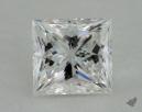 0.76 Carat E-VVS1 Ideal Cut Princess Diamond 