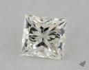 0.83 Carat K-VVS1 Ideal Cut Princess Diamond 