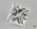 0.79 Carat F-VVS1 Ideal Cut Princess Diamond 