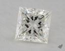 0.84 Carat I-VS1 Very Good Cut Princess Diamond 