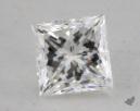 0.53 Carat F-VS1 Ideal Cut Princess Diamond 