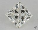 0.65 Carat J-VVS1 Ideal Cut Princess Diamond 