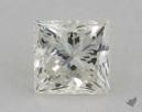 0.63 Carat J-VS1 Ideal Cut Princess Diamond 