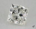 0.77 Carat I-VS1 Excellent Cut Princess Diamond 