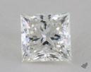0.75 Carat H-VS1 Ideal Cut Princess Diamond 
