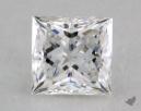 0.57 Carat F-VVS1 Ideal Cut Princess Diamond 