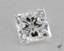 0.62 Carat E-VS1 Ideal Cut Princess Diamond 