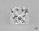 0.41 Carat E-VVS1 Ideal Cut Princess Diamond 