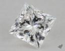 1.08 Carat E-VVS2 Ideal Cut Princess Diamond 
