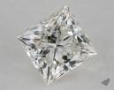 0.92 Carat H-SI1 Ideal Cut Princess Diamond 
