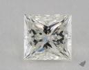 0.79 Carat I-VVS2 Ideal Cut Princess Diamond 