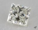 0.45 Carat K-VVS1 Ideal Cut Princess Diamond 