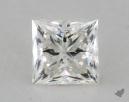 0.58 Carat I-VVS2 Very Good Cut Princess Diamond 