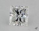 0.41 Carat E-VVS2 Very Good Cut Princess Diamond 