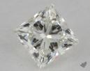 0.95 Carat J-VS2 Very Good Cut Princess Diamond 