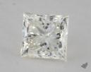 0.92 Carat K-VS1 Ideal Cut Princess Diamond 