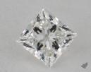 0.42 Carat G-VVS2 Ideal Cut Princess Diamond 