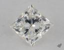 0.77 Carat I-SI1 Ideal Cut Princess Diamond 