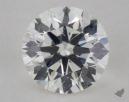 0.83 Carat H-SI1 Excellent Cut Round Diamond 