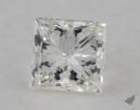 0.96 Carat I-SI2 Very Good Cut Princess Diamond 