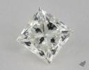 0.72 Carat I-VVS1 Ideal Cut Princess Diamond 