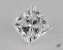 0.55 Carat E-VVS2 Ideal Cut Princess Diamond 