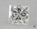 0.54 Carat H-SI1 Very Good Cut Princess Diamond 