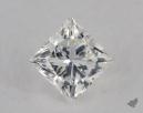 0.51 Carat H-VS1 Ideal Cut Princess Diamond 