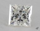 0.34 Carat I-VS2 Very Good Cut Princess Diamond 