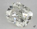 2.73 Carat J-SI1 Ideal Cut Cushion Diamond 