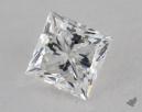 0.73 Carat G-VS2 Ideal Cut Princess Diamond 