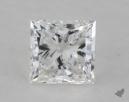 1.00 Carat F-SI1 Very Good Cut Princess Diamond 