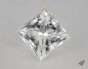 0.76 Carat G-VVS2 Ideal Cut Princess Diamond 