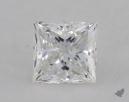 1.00 Carat E-VS1 Ideal Cut Princess Diamond 