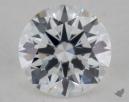 0.50 Carat F-VVS2 Excellent Cut Round Diamond 