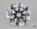 0.42 Carat F-VVS1 Excellent Cut Round Diamond 