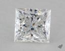 0.91 Carat F-SI1 Ideal Cut Princess Diamond 
