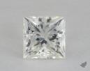 0.82 Carat J-VVS2 Very Good Cut Princess Diamond 