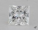 0.51 Carat E-VVS2 Ideal Cut Princess Diamond 