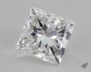 0.91 Carat F-SI2 Ideal Cut Princess Diamond 